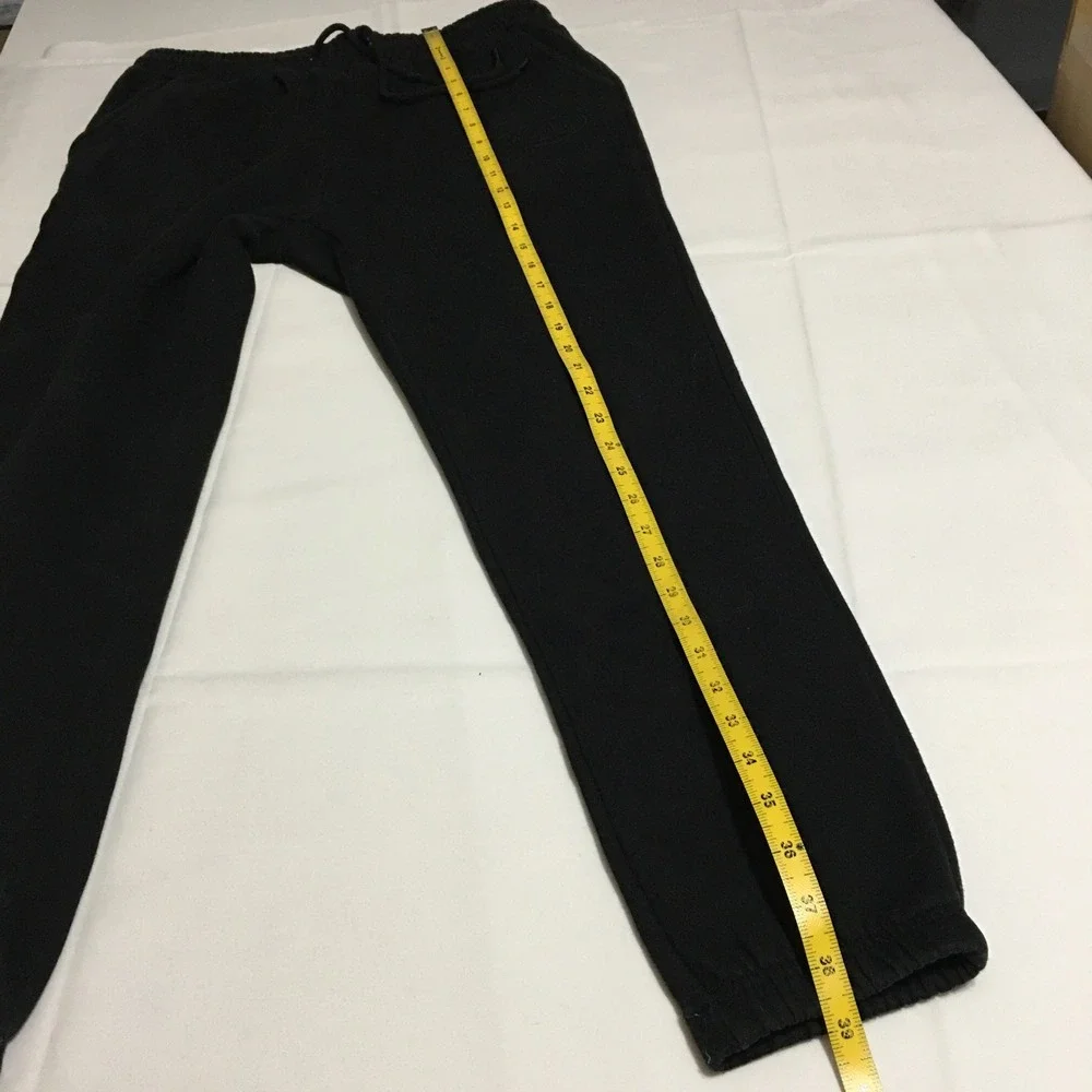 Von Dutch Sweatpants Large Black Logo Drawstring Joggers